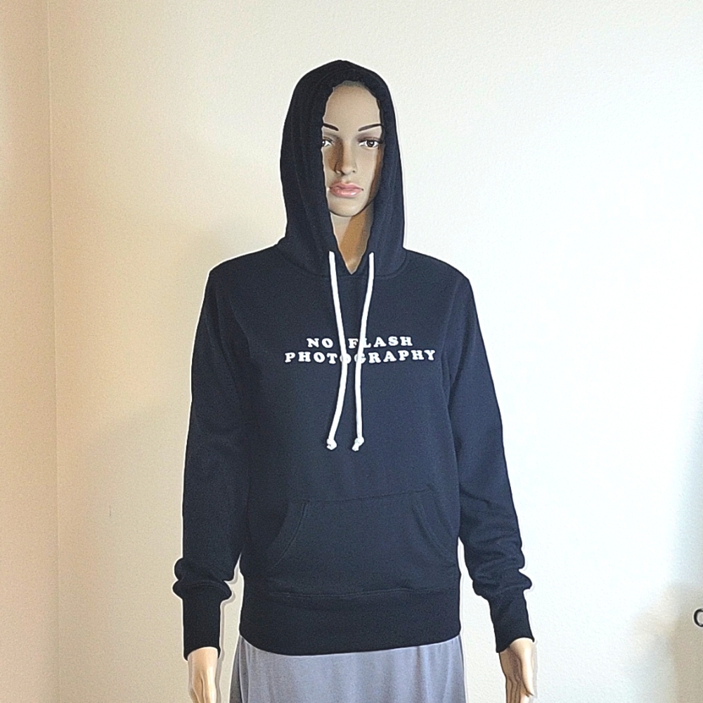 COTTON:ON Graphic Hooded Sweatshirt, XS, Black, EUC